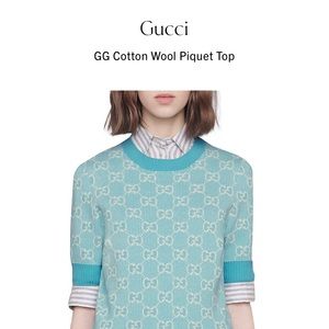 COPY - Gucci GG Cotton Wool Piquet top
